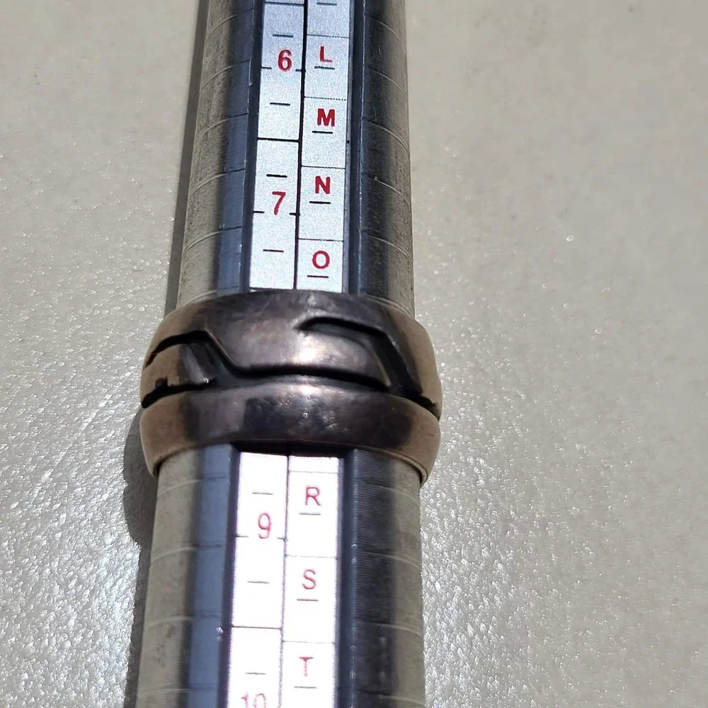 Vintage Sterling Silver 925 Wide Cutout Band Ring Size 8.25 Silver Overlay